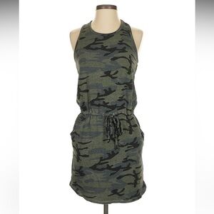 Sundry Camo Sleeveless Tank Mini Dress